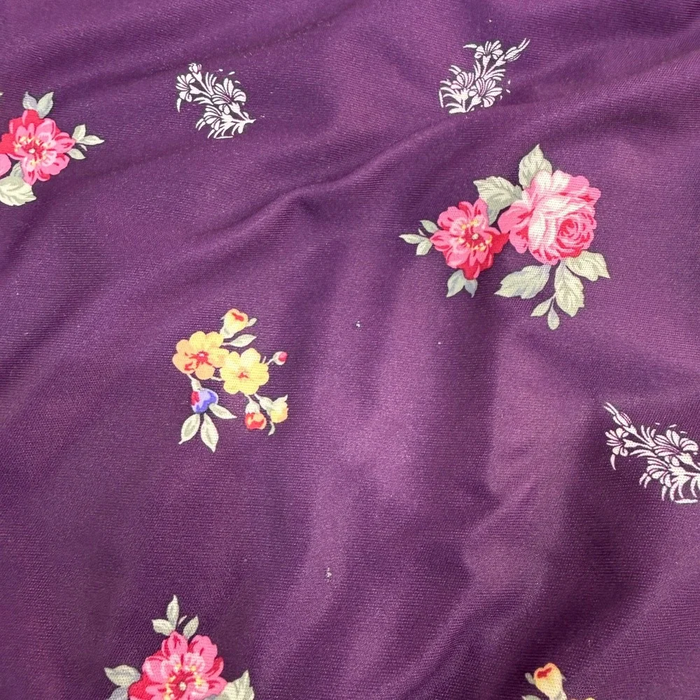 Anthony‎ Richards Floral Muumuu House Dress Womens XL Purple Pockets Granny